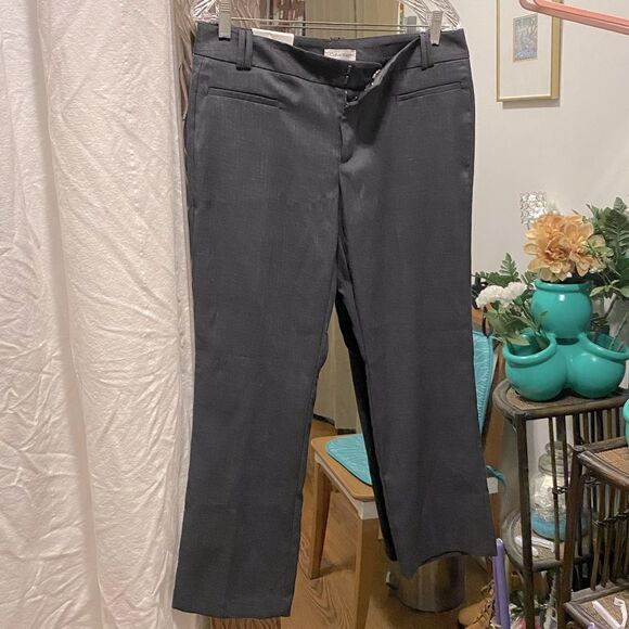 🌷 Calvin Klein 🌷 NWT Women’s Gray Body Fit Trouser Pants Petite - Picture 5 of 16